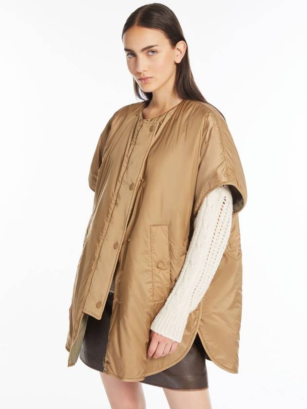 Weekend Egemone Reversible Padded Cape Beige - MAX MARA - BALAAN 5