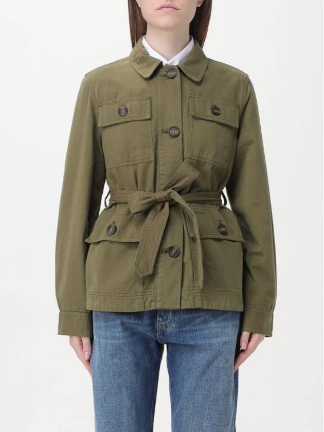 Tilly Belted Military Jacket Green - BARBOUR - BALAAN 1