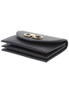 Gancini Compact Card Wallet Black - SALVATORE FERRAGAMO - BALAAN 8