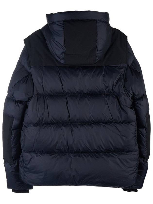 Detachable Sleeve Hooded Padding Navy - BURBERRY - BALAAN 3