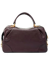 Burgundy Pebble Leather Satchel Tote Bag 69621 GDOXB - COACH - BALAAN 2