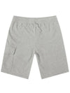 Light Fleece Utility Shorts Grey - CP COMPANY - BALAAN 4