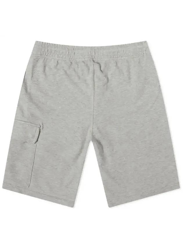 Light Fleece Utility Shorts Grey - CP COMPANY - BALAAN 4