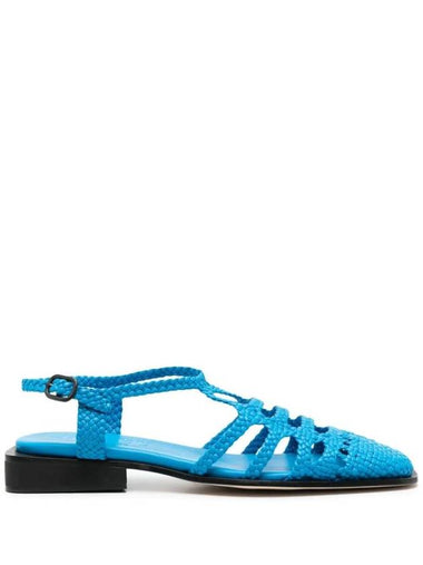 Varana Leather Sandals Blue - HEREU - BALAAN 1