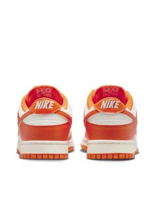 Dunk Retro Low Top Sneakers Pale Ivory Safety Orange - NIKE - BALAAN 6