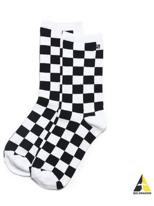 Seeker Sock 7 10 1pk Black Checkerboard VN0A49ZDBKC1 - VANS - BALAAN 1