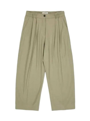 Nika Double Pleated Wide Pants Khaki - STUDIO NICHOLSON - BALAAN 1