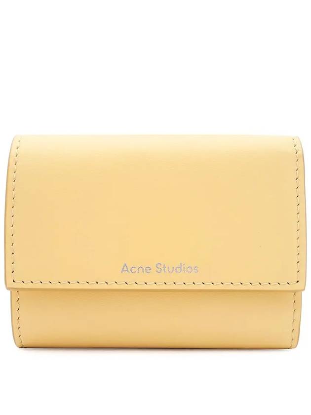 Logo Print Half Wallet Dawn Beige - ACNE STUDIOS - BALAAN 2