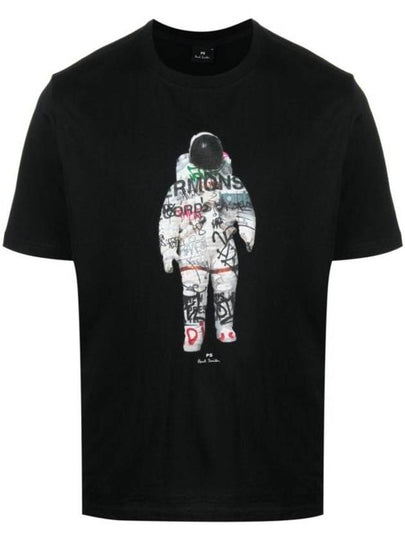 Astronaut Print Short Sleeve T-Shirt Black - PAUL SMITH - BALAAN 2