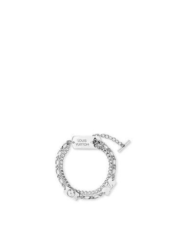 Monogram Stack Bracelet Silver - LOUIS VUITTON - BALAAN 1