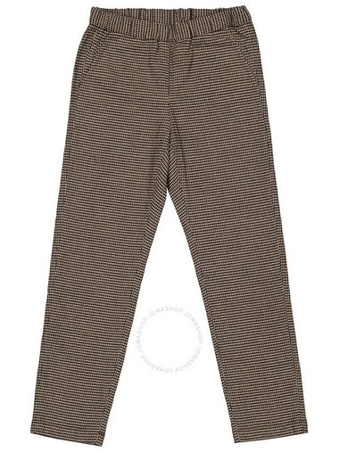 Bonpoint Girls Mercerized Houndstooth Twill Pants, Size 10Y - BONPOINT - BALAAN 1