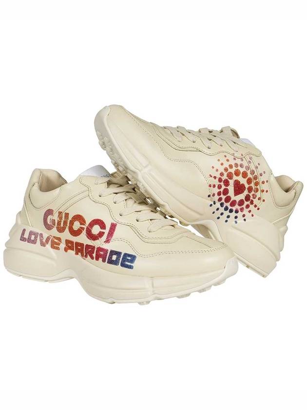 Love Parade Rhyton Low Top Sneakers Ivory - GUCCI - BALAAN 3