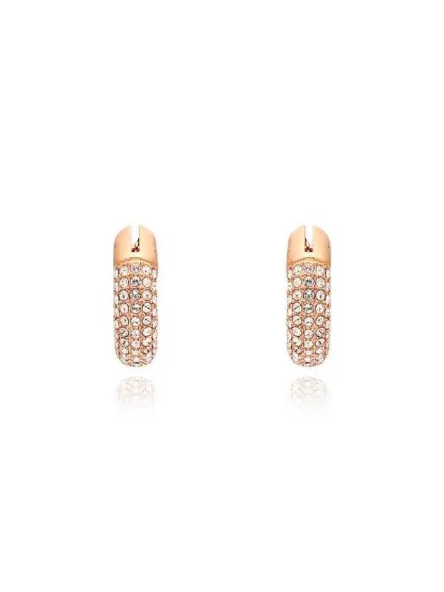 Dextera Hoop Earrings Rose Gold - SWAROVSKI - BALAAN 3