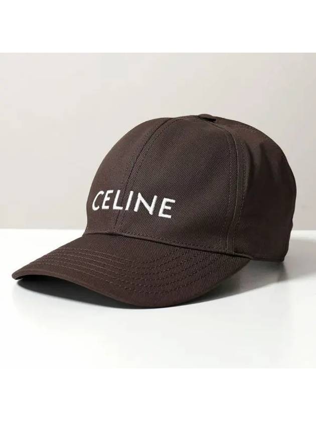 Logo Ball Cap Brown - CELINE - BALAAN 2