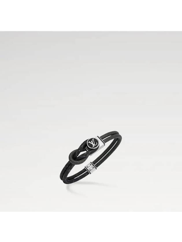 Loop It Monogram Bracelet Silver Black - LOUIS VUITTON - BALAAN 3