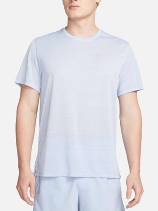 Dri Fit Miler Running Short Sleeve T-shirt Light Blue - NIKE - BALAAN 2