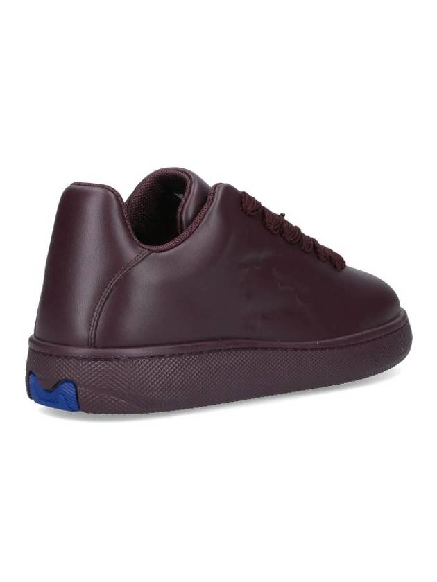 Leather Box Low Top Sneakers Brown - BURBERRY - BALAAN 3