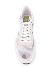 Mesh Fabric Camouflage Rockrunner Low-Top Sneakers White - VALENTINO - BALAAN 5