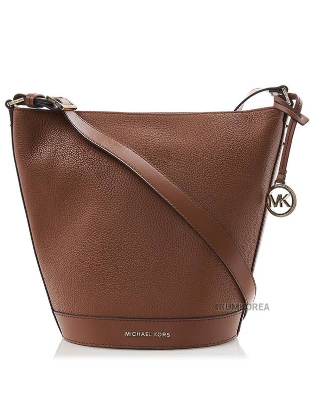 Townsend Medium Pebbled Leather Shoulder Bag Brown - MICHAEL KORS - BALAAN 2