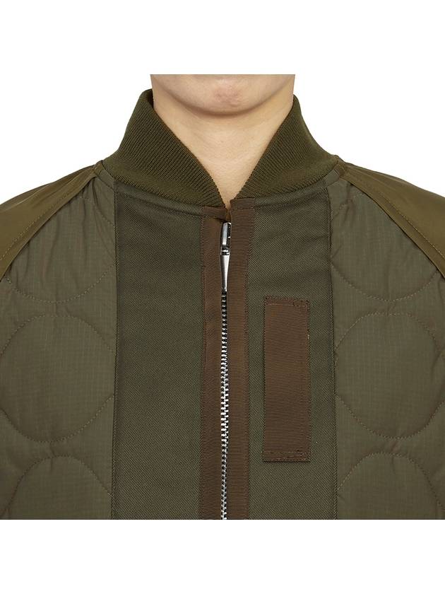 Nylon Twill Ripstop Jacket Green - SACAI - BALAAN 9