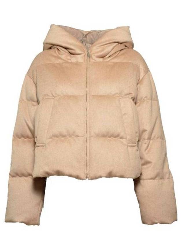 Dalia Hooded Padding Beige - MAX MARA - BALAAN 1