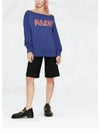 Logo Boat Neck Sweatshirt Blue - MARNI - BALAAN 2