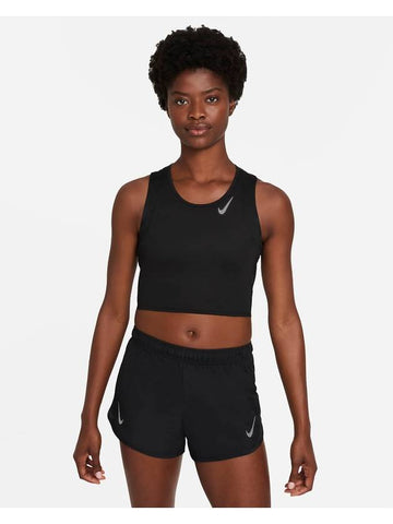 Dri Fit Race Crop Sleeveless Black - NIKE - BALAAN 1