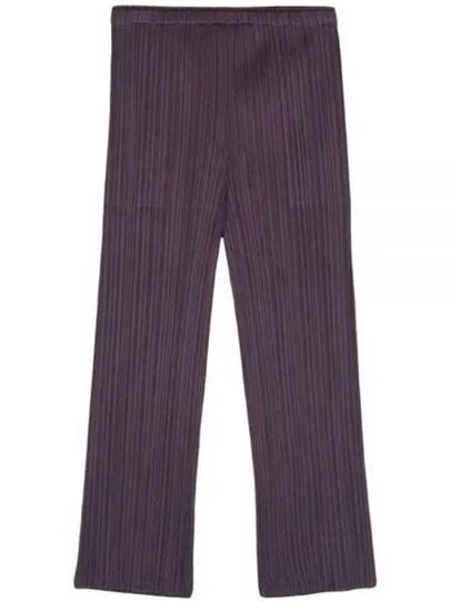 MC November Pleated Straight Pants Purple - ISSEY MIYAKE - BALAAN 2