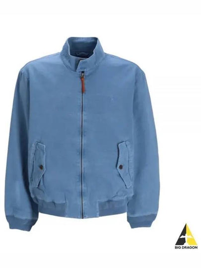 Stand Up Collar Bomber Jacket Vessel Blue - POLO RALPH LAUREN - BALAAN 2