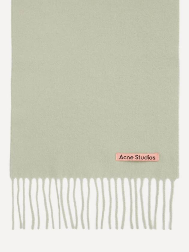 Wool Fringe Muffler Light Green - ACNE STUDIOS - BALAAN 6