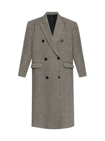 LEXANA double wool coat MA0285FA B3D05E BKEC - ISABEL MARANT - BALAAN 1