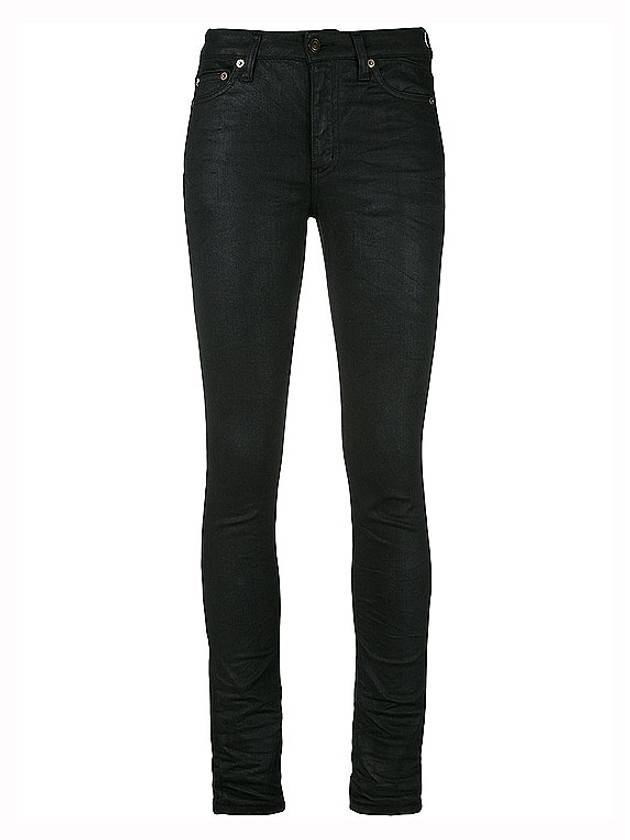 Saint Laurent Women's Coated Skinny Jeans 483881 - SAINT LAURENT - BALAAN 5