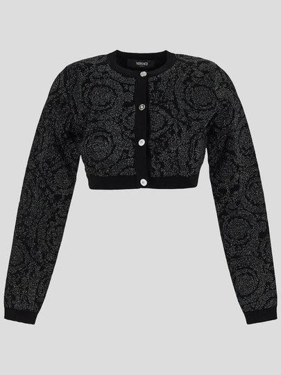 Barocco Print Medusa Button Cardigan 10110201A10004 - VERSACE - BALAAN 2