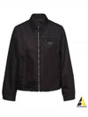 Re-Nylon Zip Up Gabardine Blouson Jacket Black - PRADA - BALAAN 2