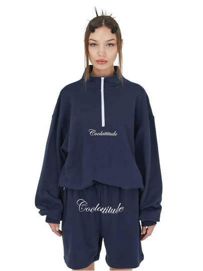 ISS001 7 Cool Attitude Cotton Anorak Navy - ITZAVIBE - BALAAN 2