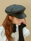 French Quilting Casquette Black - BROWN HAT - BALAAN 2