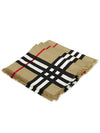 Montage Print Large Square Silk Wool Scarf Beige - BURBERRY - BALAAN 3