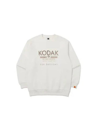 KODAK Apparel Cinekodak semi overfit graphic washing sweatshirt IVORY - KODO - BALAAN 1