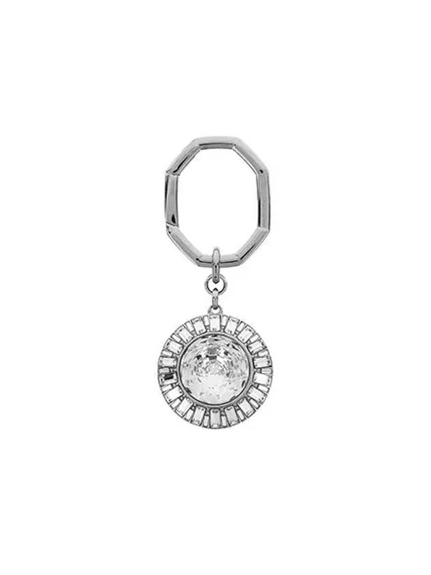 Round Cut Rhodium Plated Key Holder White - SWAROVSKI - BALAAN 3