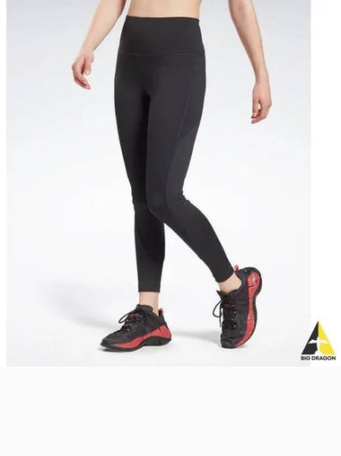 WOR Rib High Rise Leggings Black GR9507 - REEBOK - BALAAN 1