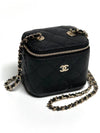 CC Logo Classic Vanity Small Cosmetic Case Mini Bag Black - CHANEL - BALAAN 6