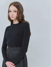 Wool Rayon Round Tee Dark Gray 914 - VOYONN - BALAAN 1