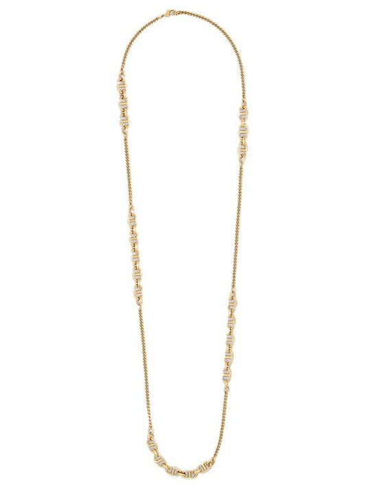 CD NAVY Long Gold Finish Metal Necklace N2257WOMMT_D300 - DIOR - BALAAN 1