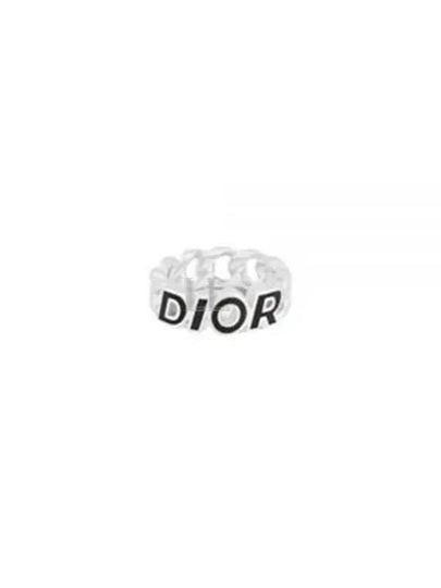 Italic Chain Link Ring Silver - DIOR - BALAAN 2