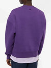 Tonal Heart Crew Neck Sweatshirt Purple - AMI - BALAAN 5