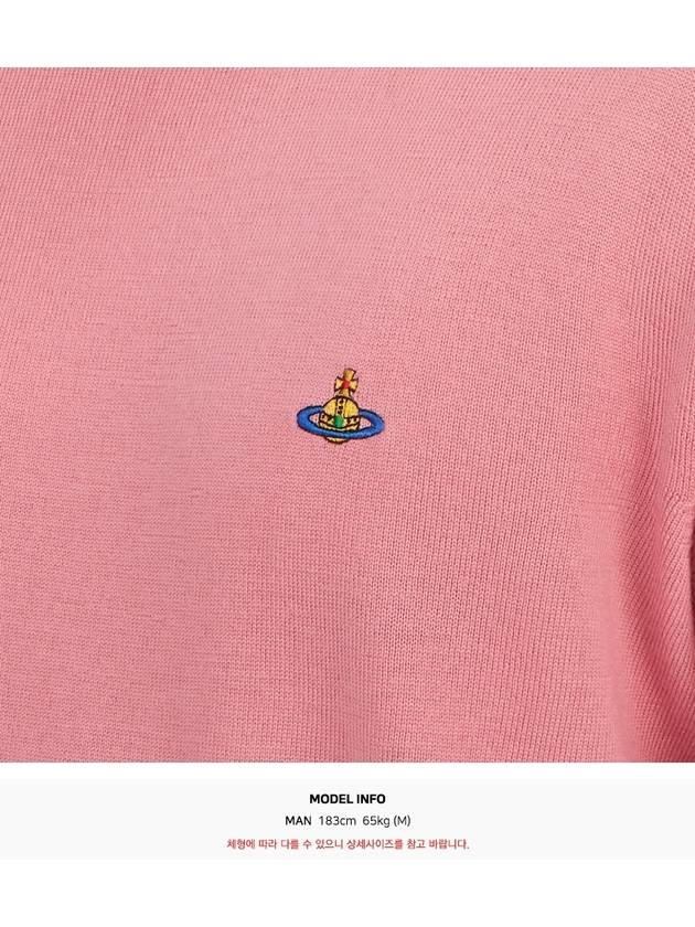 Embroided Logo Merino Wool Knit Top Pink - VIVIENNE WESTWOOD - BALAAN 7