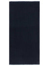 Wool Ribbed Muffler Navy - GANNI - BALAAN 2