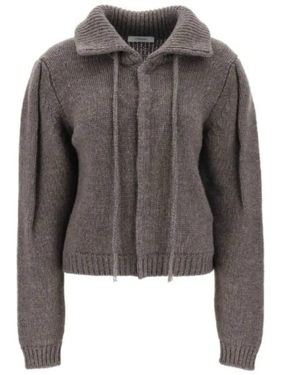 Snap Button Alpaca Blend Cardigan Grey - LEMAIRE - BALAAN 2