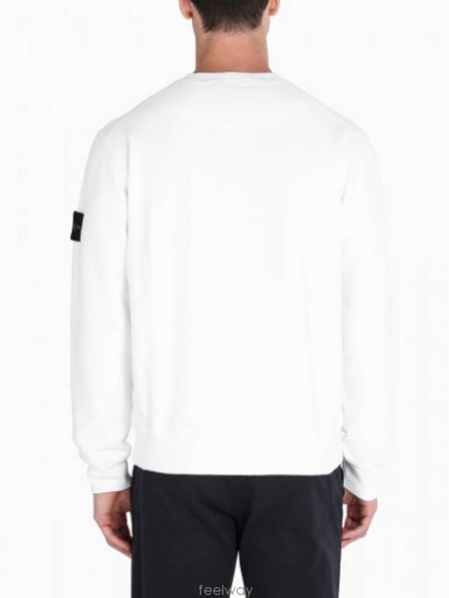 Wappen Patch Crewneck Sweatshirt White - STONE ISLAND - BALAAN 5