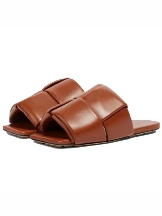 Men's Patch Mule Slippers Caramel - BOTTEGA VENETA - BALAAN 2